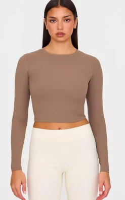 PrettyLittleThing Workout Tops*Sculpt Long Sleeve Gym Top