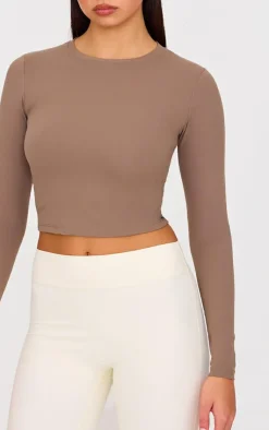 PrettyLittleThing Workout Tops*Sculpt Long Sleeve Gym Top