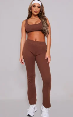 Best PrettyLittleThing Straight Leg Pant Brown