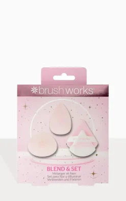 PrettyLittleThing Makeup Brushes & Tools*Brushworks Blend & Set Makeup Sponge And Puff Set
