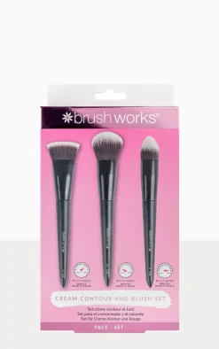 PrettyLittleThing Makeup Brushes & Tools*Brushworks Cream Contour And Blush Set