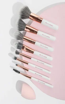 PrettyLittleThing Makeup Brushes & Tools*Brushworks Exclusive Makeup Brush And Sponge Set