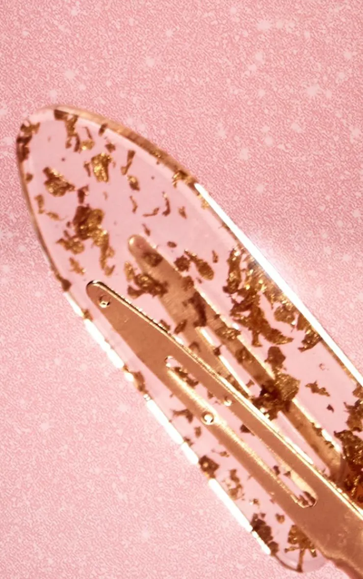 PrettyLittleThing Hair Tools*Brushworks Gold Flake No Crease Clips 6 Pack