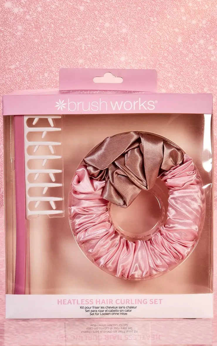 PrettyLittleThing Hair Tools*Brushworks Heatless Hair Brush And Scrunchie Curling Set