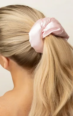 PrettyLittleThing Hair Care*Brushworks Large Cloud Scrunchies - Pink & White