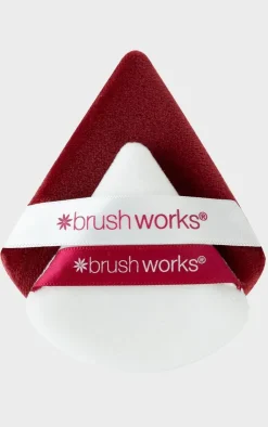 PrettyLittleThing Makeup Brushes & Tools*Brushworks Limited Edition Triangular Powder Puff Duo - Red