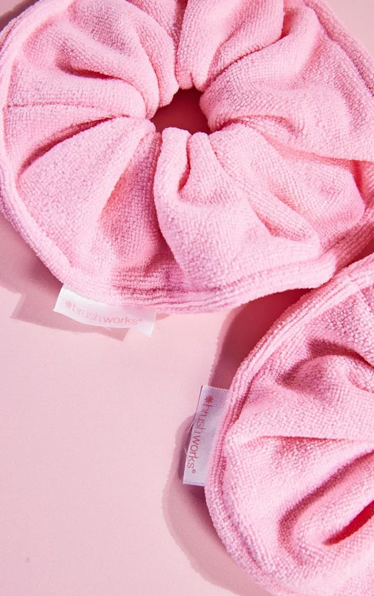 PrettyLittleThing Hair Tools*Brushworks Microfibre Hair Scrunchies 2 Pack