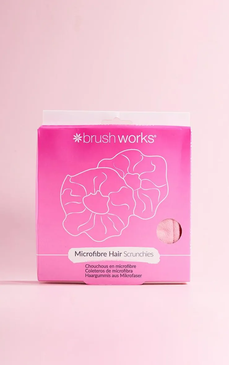 PrettyLittleThing Hair Tools*Brushworks Microfibre Hair Scrunchies 2 Pack