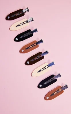 PrettyLittleThing Hair Care*Brushworks Nude No Crease Hair Clips 8 Pack