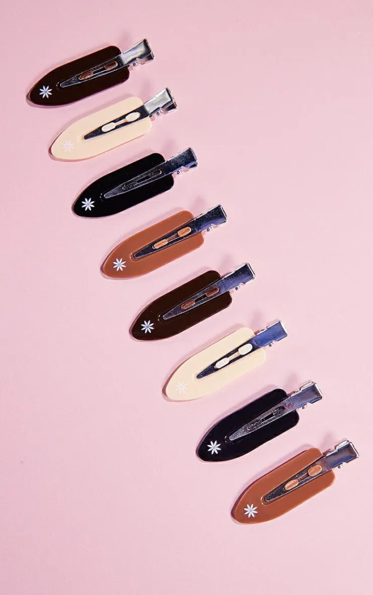 PrettyLittleThing Hair Care*Brushworks Nude No Crease Hair Clips 8 Pack
