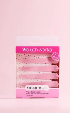 PrettyLittleThing Hair Tools*Brushworks Sectioning Clips 6 Pack