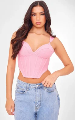 PrettyLittleThing Corsets*Bandage Dip Hem Bust Cup Corset