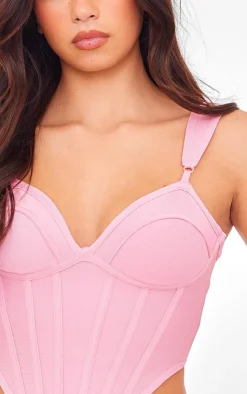 PrettyLittleThing Corsets*Bandage Dip Hem Bust Cup Corset