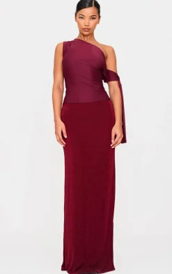 Acetate Slinky Low Rise Maxi Skirt-PrettyLittleThing Discount