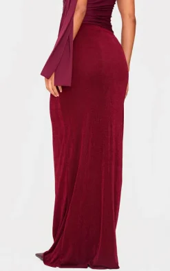 Acetate Slinky Low Rise Maxi Skirt-PrettyLittleThing Discount