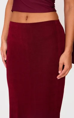 Acetate Slinky Low Rise Maxi Skirt-PrettyLittleThing Discount