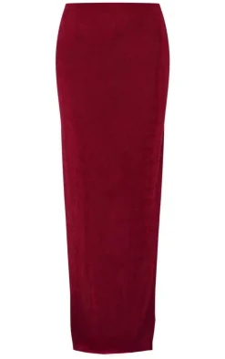Acetate Slinky Low Rise Maxi Skirt-PrettyLittleThing Discount