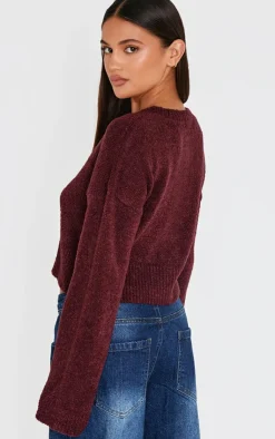PrettyLittleThing Cardigans*Boucle Knit Button Through Cropped Cardigan
