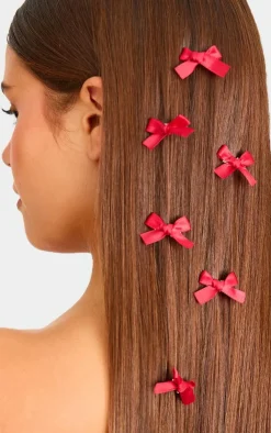 PrettyLittleThing Hair Accessories*Bow 10 Pack Hair Clips