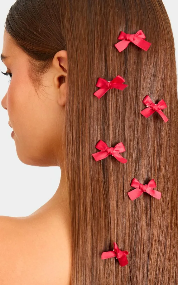 PrettyLittleThing Hair Accessories*Bow 10 Pack Hair Clips
