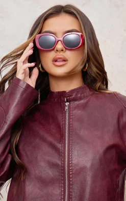 PrettyLittleThing Colored Sunglasses*Chunky Frame Round Sunglasses