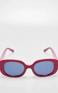 PrettyLittleThing Colored Sunglasses*Chunky Frame Round Sunglasses