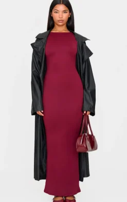 Double Contour High Neck Maxi Dress-PrettyLittleThing Outlet