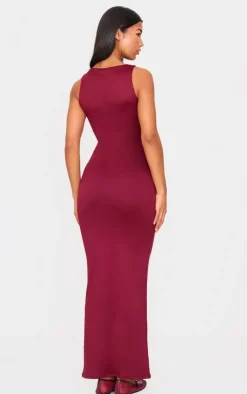 Double Contour High Neck Maxi Dress-PrettyLittleThing Outlet