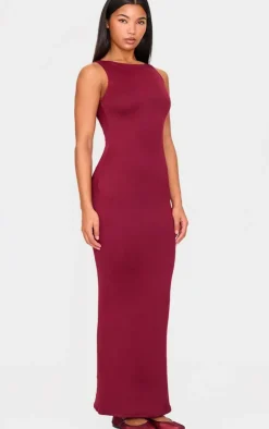 Double Contour High Neck Maxi Dress-PrettyLittleThing Outlet