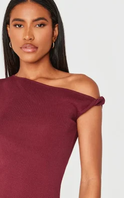 PrettyLittleThing Knitted Tops*Fine Knit Twist Neck Vest Top