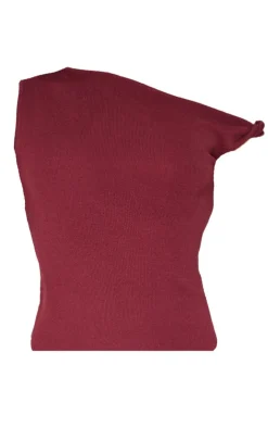 PrettyLittleThing Knitted Tops*Fine Knit Twist Neck Vest Top