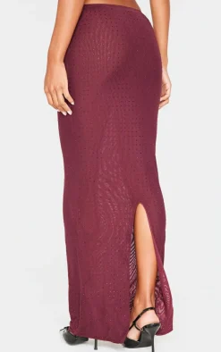 Hot Fix Mesh Maxi Skirt-PrettyLittleThing Hot