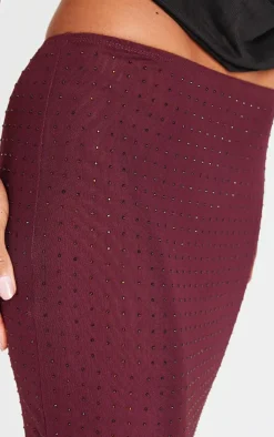 Hot Fix Mesh Maxi Skirt-PrettyLittleThing Hot
