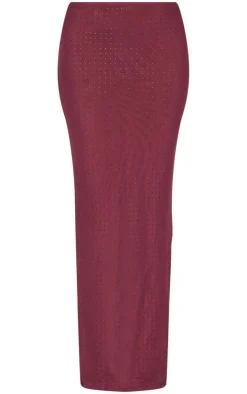 Hot Fix Mesh Maxi Skirt-PrettyLittleThing Hot