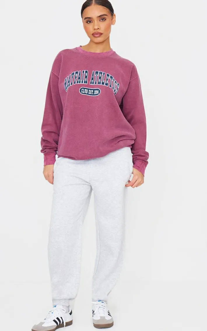 Burgundy Mayfair Athletics Oversized Sweatshirt