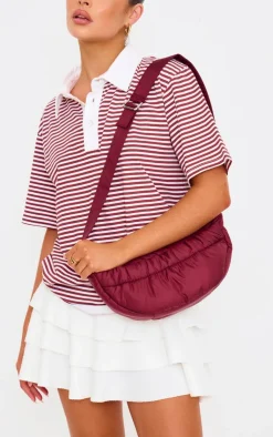 PrettyLittleThing Crossbody Bags*Nylon Ruched Pocket Cross Body Bag