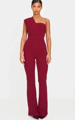 One Shoulder Drape Detailed Jumpsuit-PrettyLittleThing New