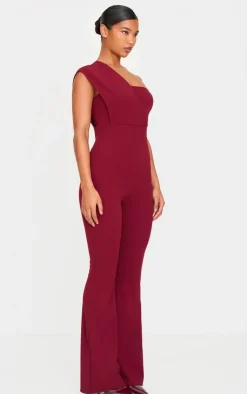 One Shoulder Drape Detailed Jumpsuit-PrettyLittleThing New
