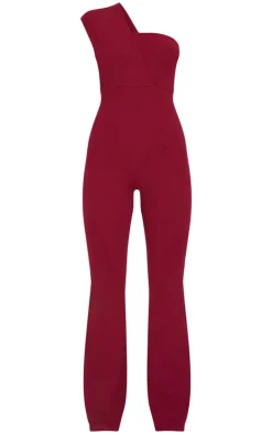 One Shoulder Drape Detailed Jumpsuit-PrettyLittleThing New