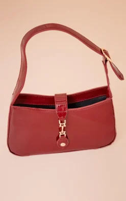 PrettyLittleThing Shoulder Bags*Patent Clasp Detail Shoulder Bag
