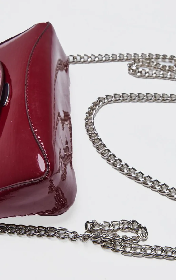 PrettyLittleThing Crossbody Bags*Patent Envelope Cross Body Bag