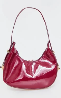 PrettyLittleThing Shoulder Bags*Rounded Patent Shoulder Bag