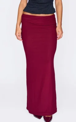 PrettyLittleThing Christmas Day Outfits*Slinky Jersey Twisted Waist Detail Maxi Skirt
