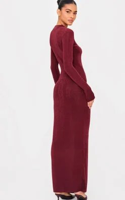 Slinky Wrap Maxi Dress-PrettyLittleThing New
