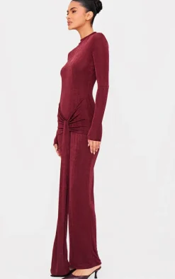 Slinky Wrap Maxi Dress-PrettyLittleThing New