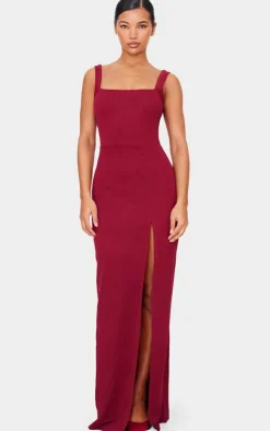 Straight Neck Maxi Dress-PrettyLittleThing Sale