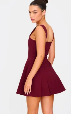 Stretch Woven Shift Dress-PrettyLittleThing Hot
