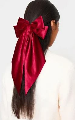 PrettyLittleThing Hair Accessories*Velvet Oversized Bow Bauble