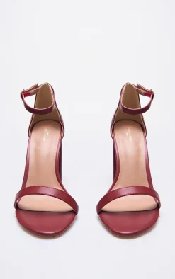 PrettyLittleThing Wide Fit Heels*Wide Fit Pu Block Heeled Sandals