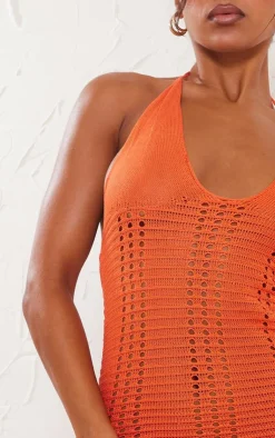 Crochet Midi Dress-PrettyLittleThing Sale